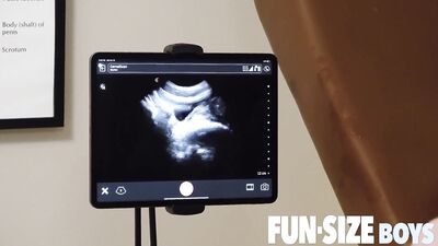 FunSizeBoys - Hung doctor uses ultrasound to show his bare dick in boy