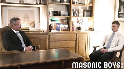 Two hot daddies and their secret society initiation ritual with a sexy young thing