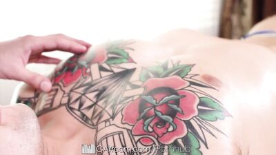 Breaking in a newbie: Sebastian Krosss first anal scenes