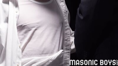 "Master Mason Tames Submissive Pupil in Secret Society"