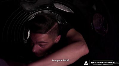 Blake Takes Advantage of Benvis Plight and Shoves His Cock in the Hole