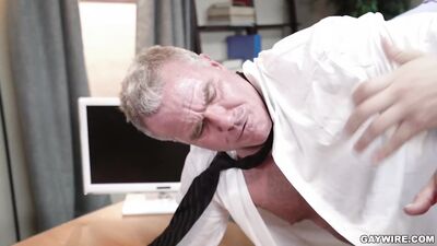 "Dick-tatorship: CEO Takes Over Employees Ass!"