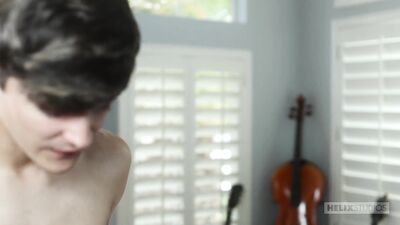 Double Helix Dildo Surges Through Cum-Covered Holes of Gay Porn Star Silas Brooks