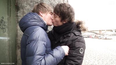 "Two Hunky Men Caught in a Tight Embrace, Making Out Passionately and Grinding Their Hard Dicks Against Each Others Heavy Muscles."