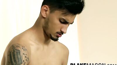 Liam Burlington, the hairy-bummed driller, pumps his stiff rod.