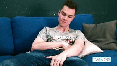 Ethan Gets Off on Himself, While Jerking Off in Front of the Mirror!