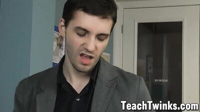 Straight-laced schoolteacher Wade Warren takes on sassy student Preston Andrews in a wild, anal-centric fuckfest