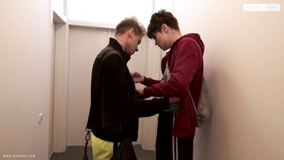 Two football players take the field for an intense and passionate game of dick-fucking.