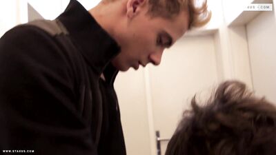 Two football players take the field for an intense and passionate game of dick-fucking.