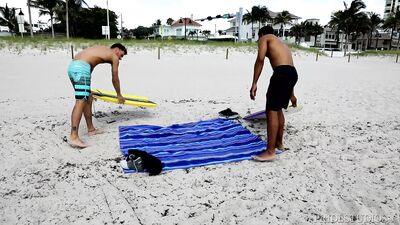 "Two Hot Hunks Get Down and Dirty in the Tropics" - A Steamy Tale of Summer Fun in the Sun