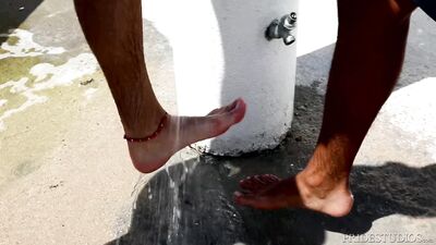 "Two Hot Hunks Get Down and Dirty in the Tropics" - A Steamy Tale of Summer Fun in the Sun