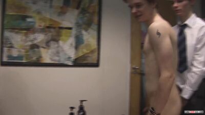 Taking charge, dominating CEO Alec Steele commands his subordinate Charlie Snake to pleasure hot-bloo*ded stud Luke James in the boardroom.