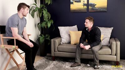 Gay Forc*ed Blowjob: Connor Halsted Gets Down on His Knees for Probation Officer