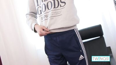 Gentlemen, start your engines! This sexy blonde boy is about to show you his impressive talent with those slender fingers.