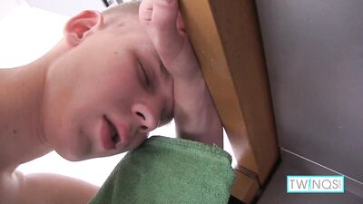 Matthew, a fit teen with pale skin and a suckable dick, jerks off to take nude photos for his Instagram account!