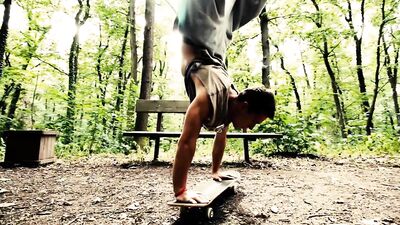 Sexy Rollerbladers Cumming Hard