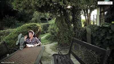 Bareback bull riders get down and dirty with rough sex in the stables.