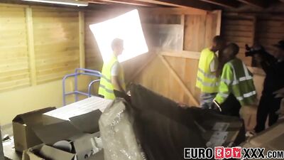 Raw and ruthless rail workers ravish each other in the railyard