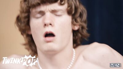 "Bruce Jones Plays with Spikey Dees Butt and Strokes His Manhood before Riding Him Hard on the Sofa"