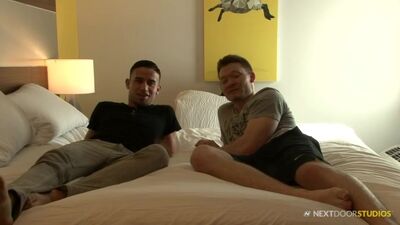 Two Strapping Handsome Neighbors Making Love with Their Own Inventions