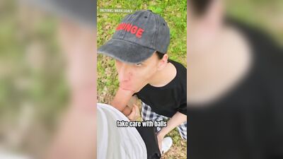 "Epic hiking adventure with two hot guys leads to steamy outdoor sex!"