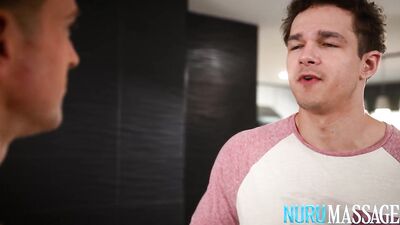 Rewritten as: Tattooed Hunk Next Door Goes Down on Sensuous Nuru Masseuse