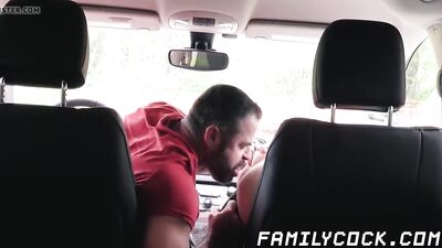 Stepson Gets A Dildo Ride After Stealing Dads Car.