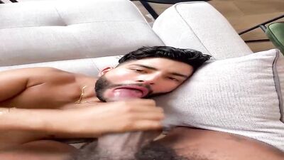 Mighty Muscle Men Making Sweat and Steam in the Sauna