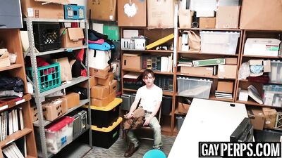 "Law enforcement officer inspecting the suspect’s derriere during a confession"