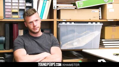 Rewritten as: "Grocery Store Thief Takes Cock in Both Ends"