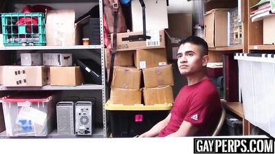 Mexican stallions hunger gets him fucked by burly police