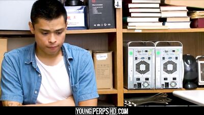 Male Enhancement Pills Cause Explosive Straight Asian Orgasm with Gay Black Cop