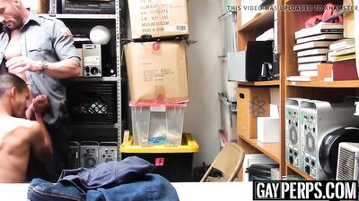 Rebellious teenage African-American student gets his ass whooped by the school security