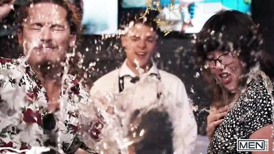 Trucker Bros Dylan And Logan Find Their Sexy Next-Door Neighbor To Be A Hot Piece Of Ass