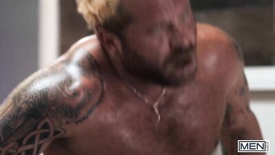 Trucker Bros Dylan And Logan Find Their Sexy Next-Door Neighbor To Be A Hot Piece Of Ass