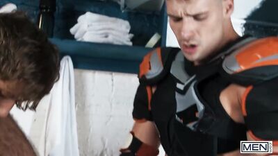 Striker Robbie Pole Gets Double Fisted By Jockstrap-clad Referees Mateo Zagal and Derek Thatcher After the Game - MEN