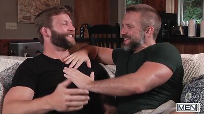Reconnecting After Years Apart, Best Buds Colby Jansen & Dirk Caber Get Naughty Fast in This Hardcore Gay Porn Scene - MEN