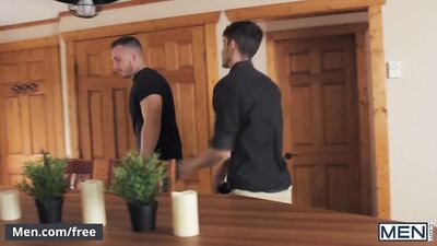 Masculine Muscles vs Soft Whispers - A Gay Porn Video featuring Theo Ross and Jay James