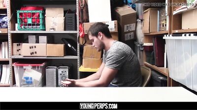 BravelyBulging: A buff officer infiltrates and deflowers a brawny suspect