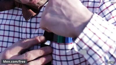 Gay for Pay Pornstars Go Down Under in a Threesome - Men.com