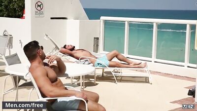 Blazing Anal Passion with Ripped Damien and Tight Virgin Ass