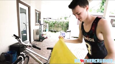 Rewritten as: Afternoon Delight with Teen Twinks and their Step Siblings in the Backyard.