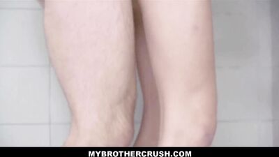 Brotherly Love Takes On A New Meaning As Stepsiblings Engage In Steamy Showertime Encounter.