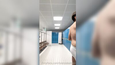 Rewritten as: "Unleashing My Stallion in the Locker Room"