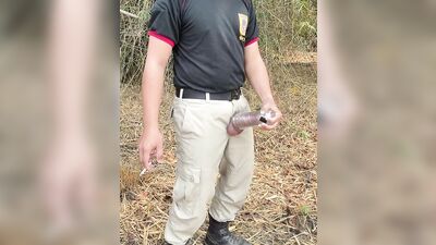 Outdoorsy Thai Uniform Sex with a Sex Toy