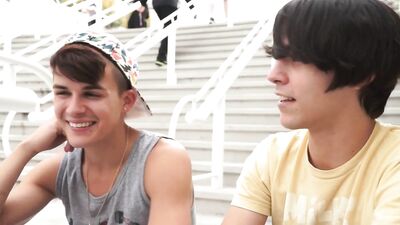 Toilet Teabagging in the Boys Room - A Gay Porn Short Film