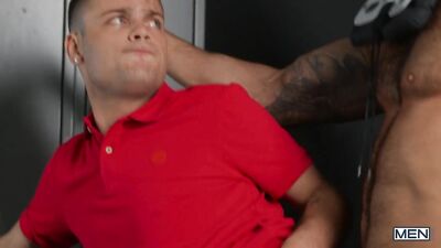 Locker Room Fury: American Stallion Ryan Bailey and Travis Connors Hardcore Encounter in the Locker Room