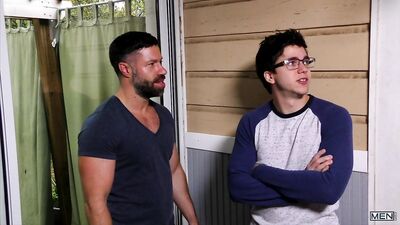 Gay Porn Fantasy: Wills Hot Geek Dad Crush Turns into Reality with Tristan Jaxx