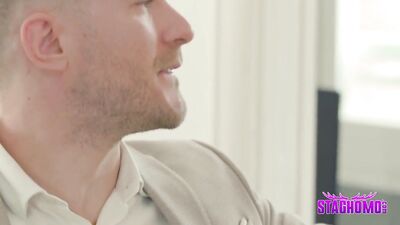 Sexy Cuban bosses Dante and Ricardo take their executive assistant Angel for a wild ride in the office after hours!