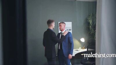 Bromance in the Boardroom (Gay Porn) | DaddyTube